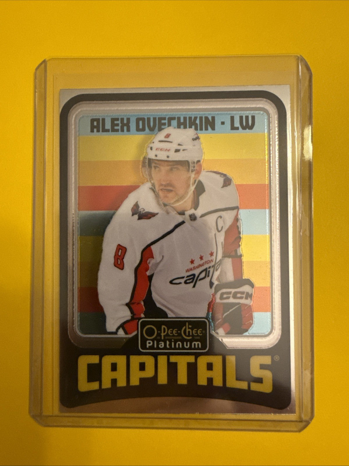 Alexander Ovechkin 2024/25 O Pee Chee Platinum Retro Rainbow Card - front