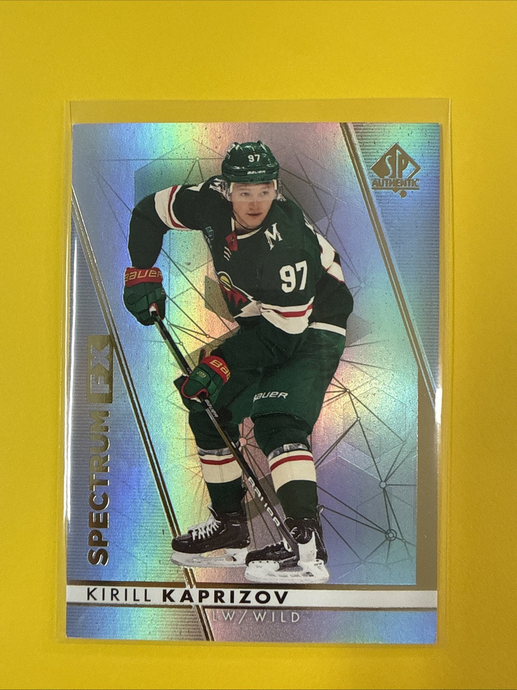 Kirill Kaprizov 2022/23 SP Authentic Spectrum FX Card - front