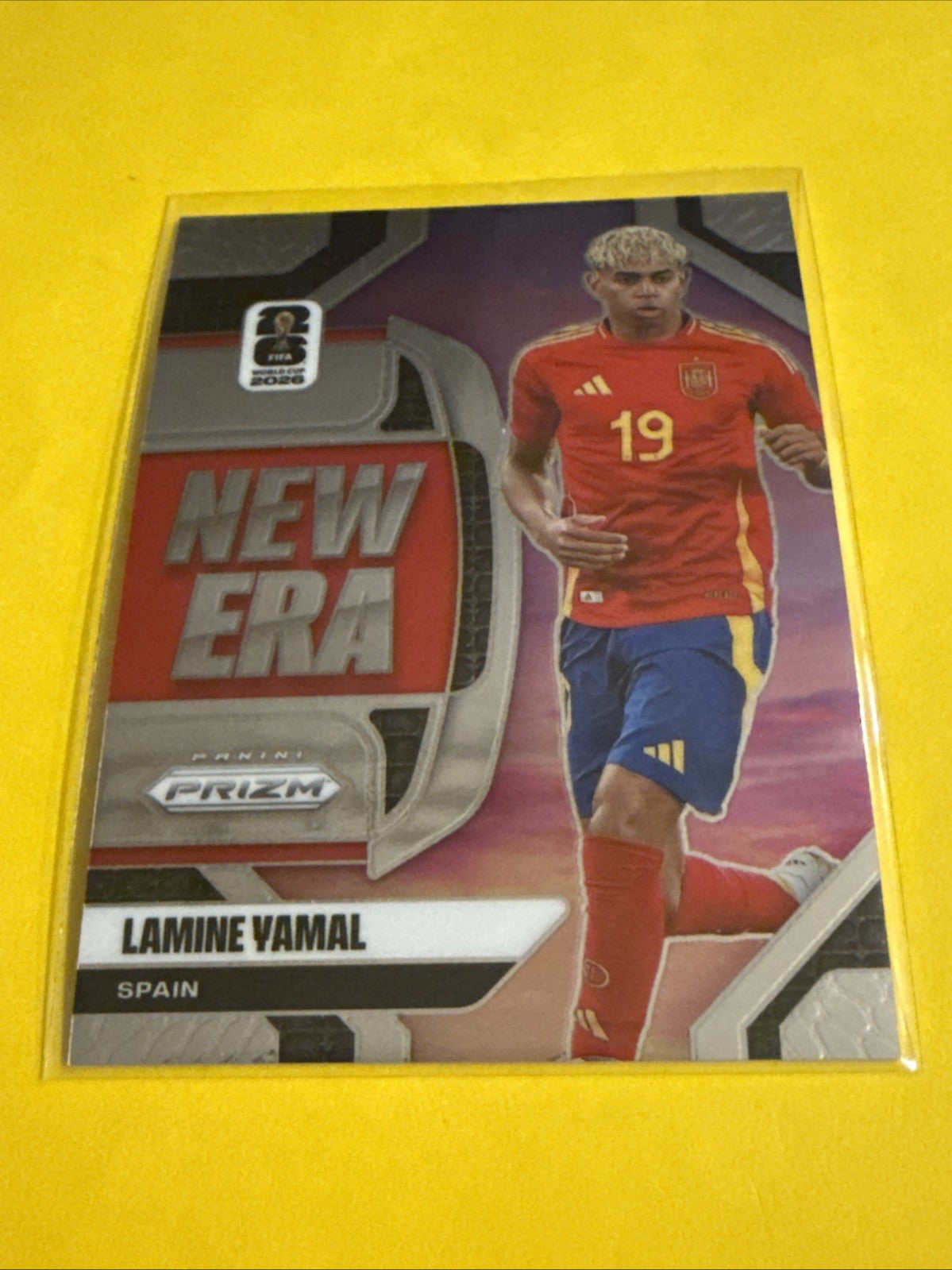Panini 2026 Prizm Fifa World Cup #12 New Era Inserts Lamine Yamal Spain - front