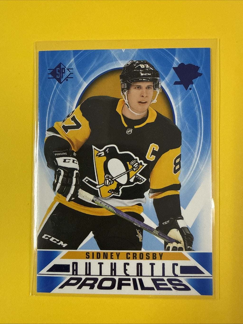 Sidney Crosby 2020/21 SP Authentic Profiles Card - front