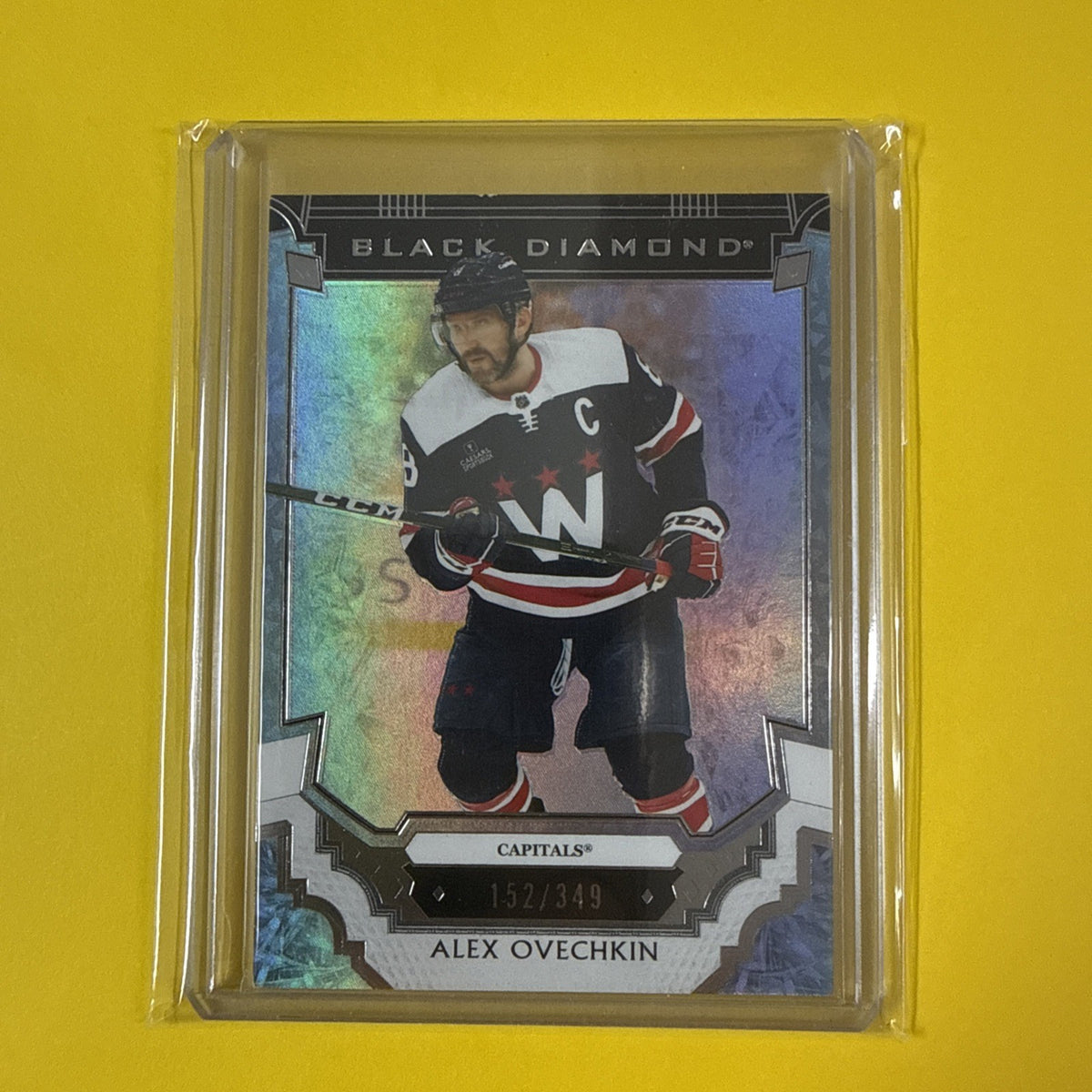 Alex Ovechkin 2023/24 Black Diamond Hockey Card Out of /349 - front