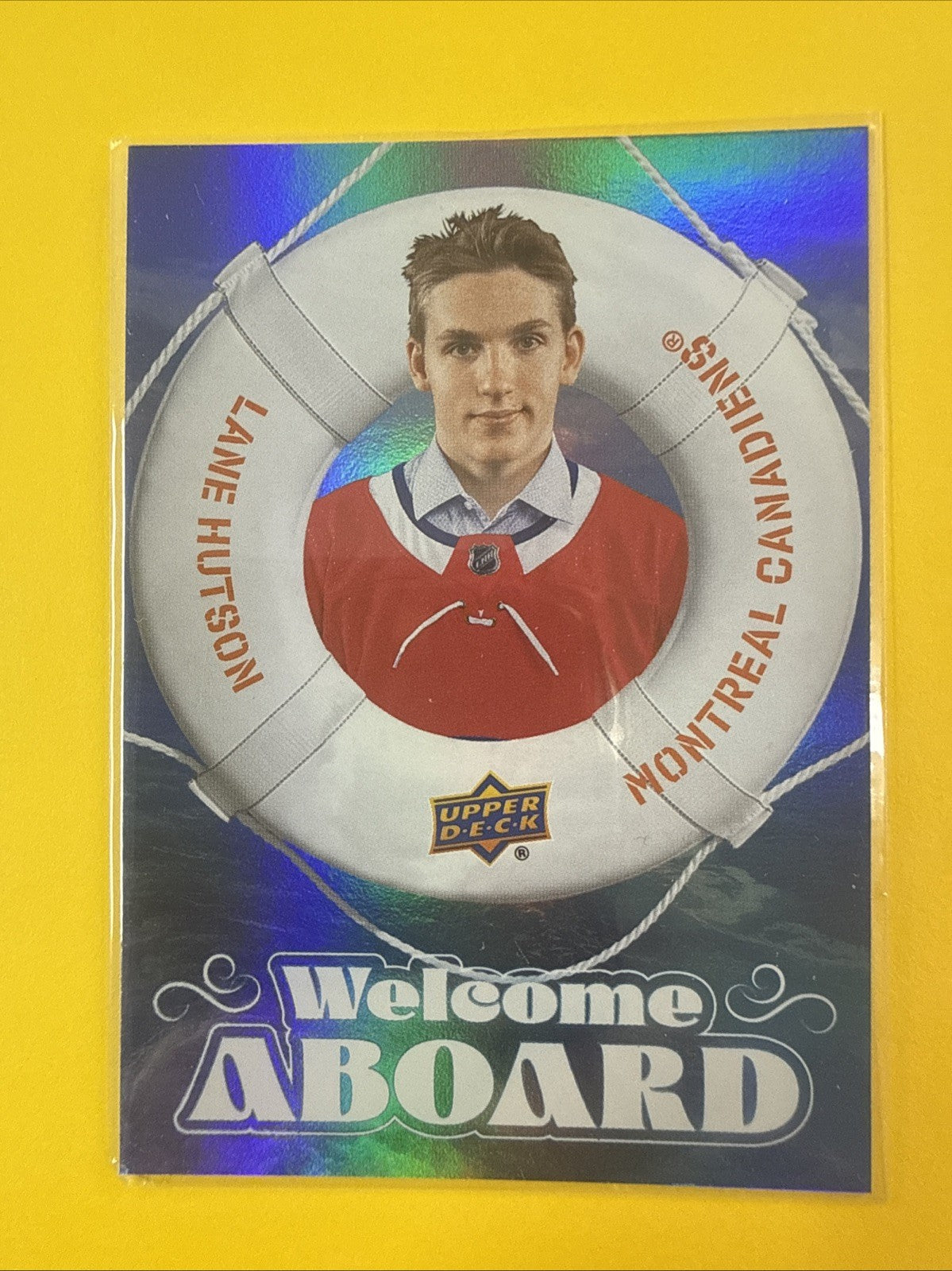 2024-25 UD Series 2 Welcome Aboard Lane Hutson #WA-16 Rookie Card - front