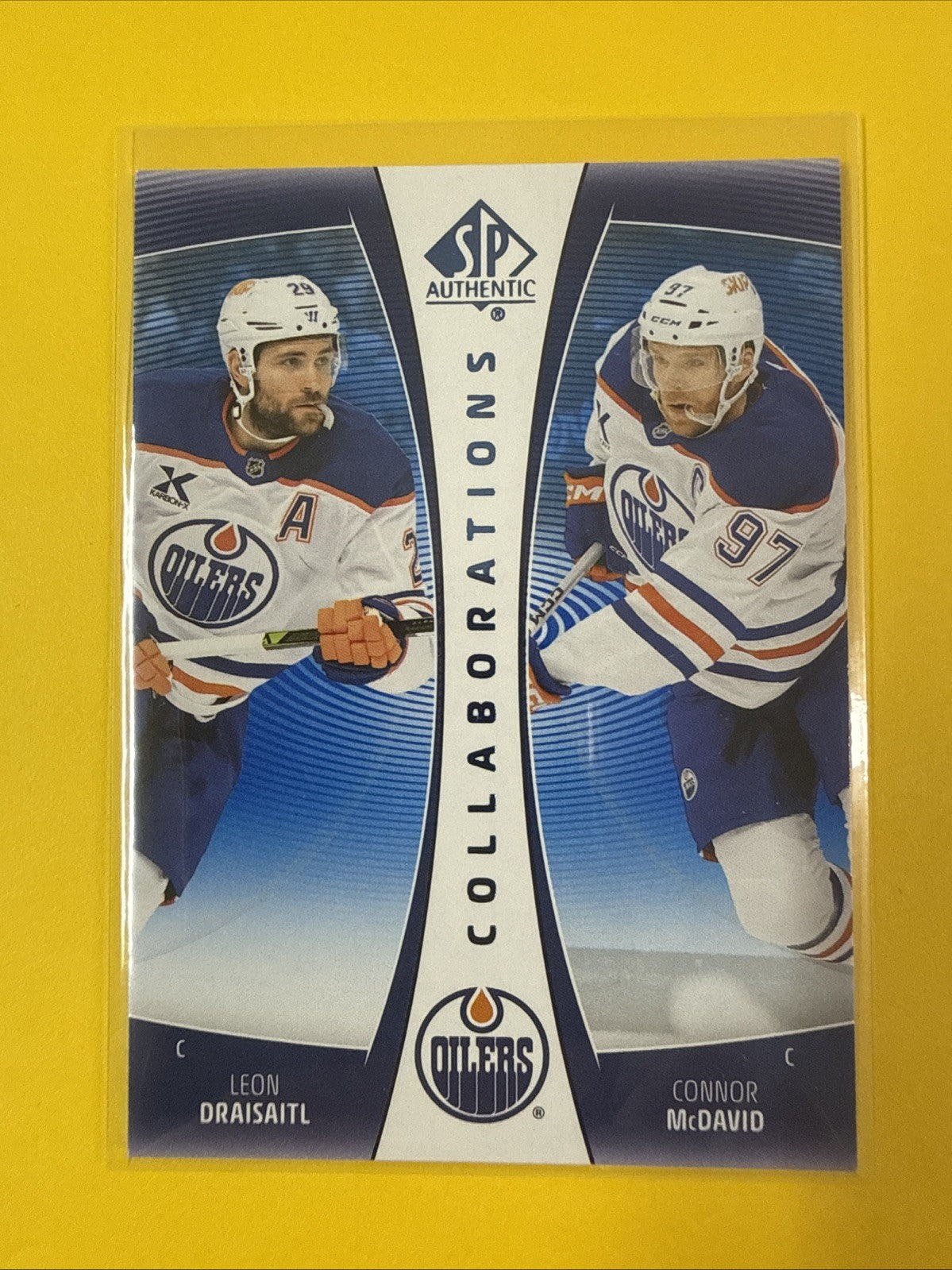 Connor McDavid 2025/26 SP Authentic Collaborations Card - front