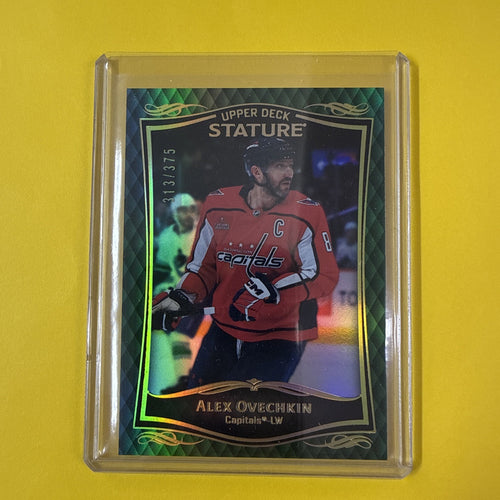 Alex Ovechkin 2023/24stature Green Card Out of /375 - front