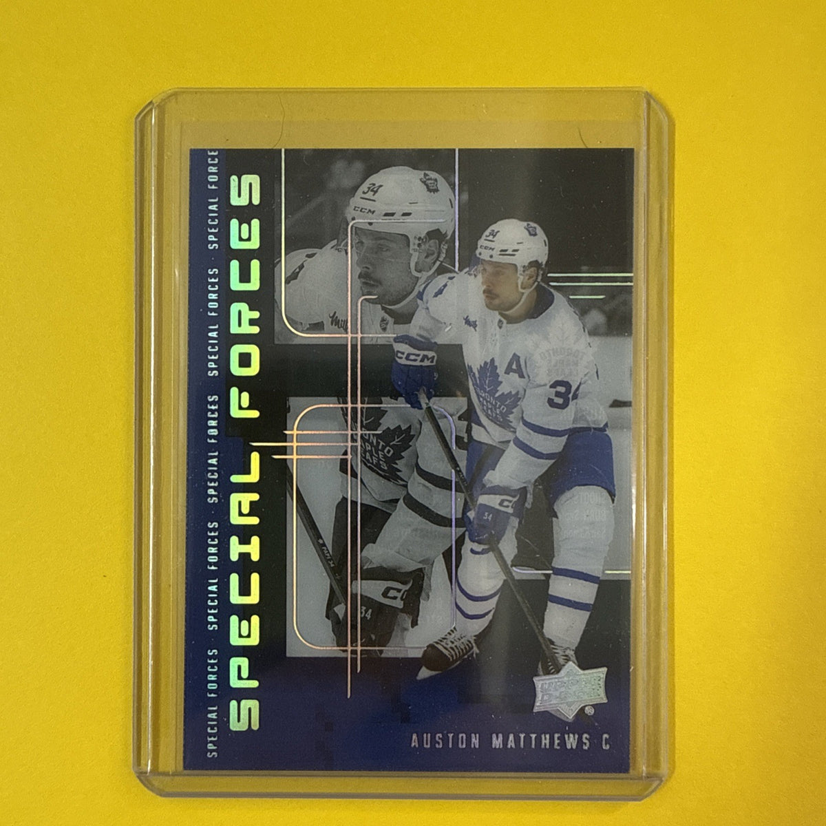 Auston Matthews 2023/24 UD Special Forces Card - front