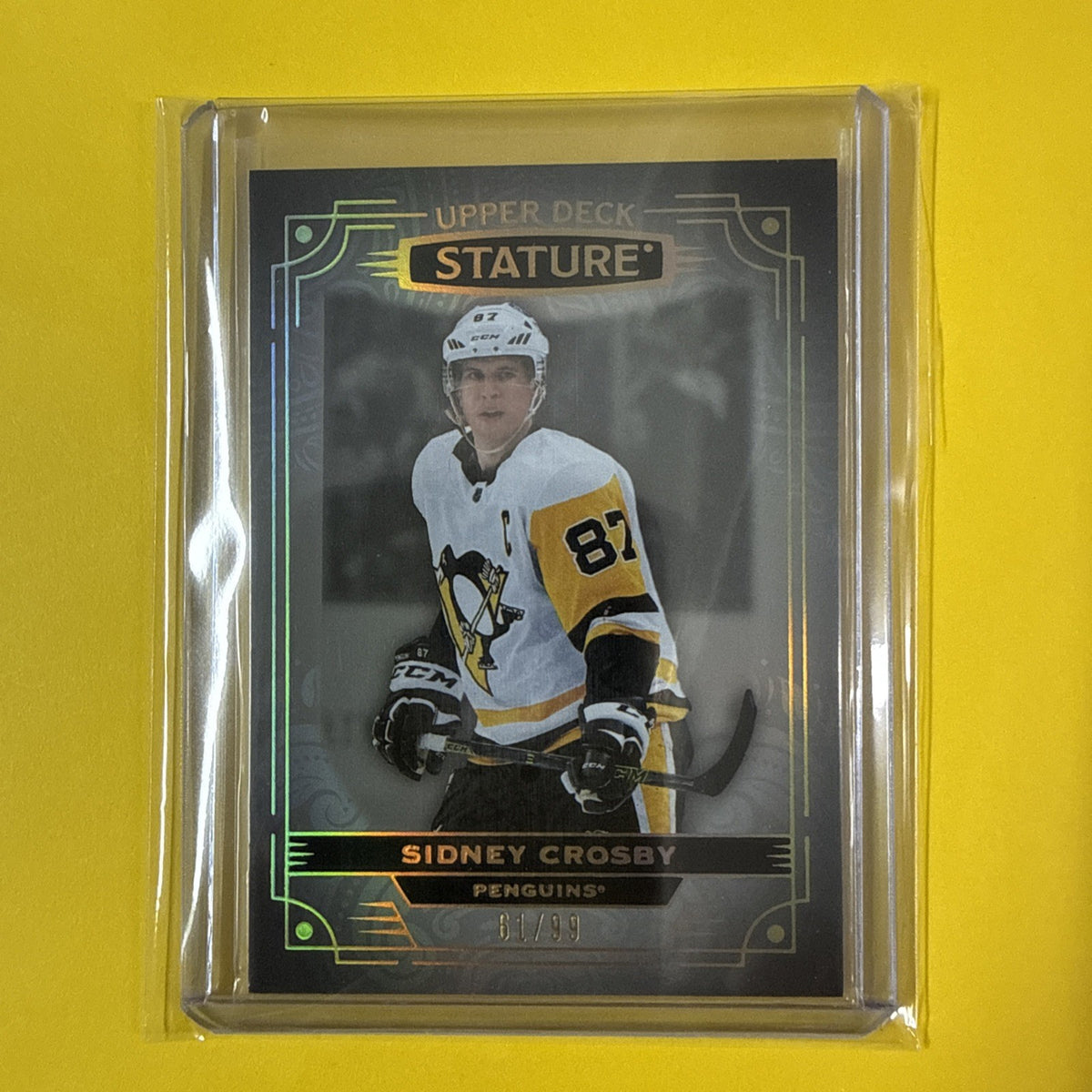 Sidney Crosby 2022/23 Stature Card Out of /99 - front