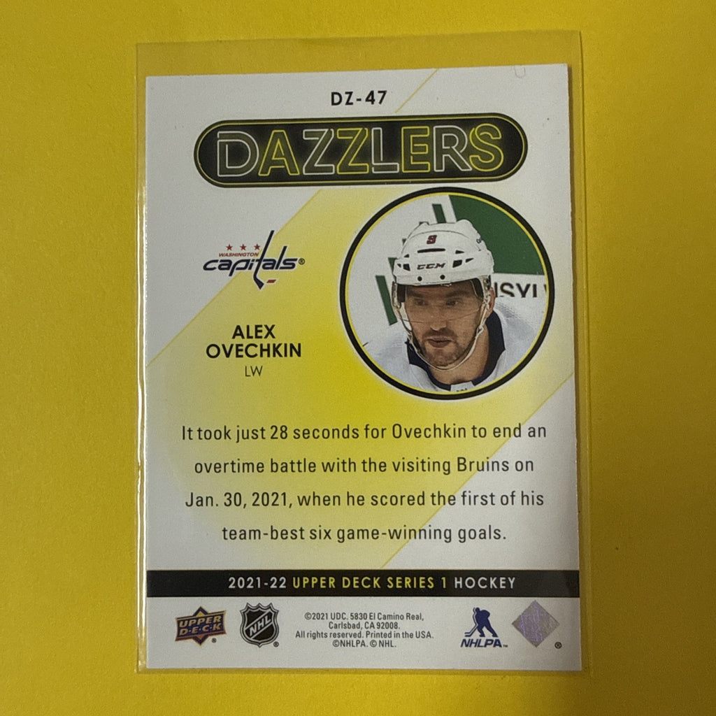 Alexander Ovechkin 2021 Card - back