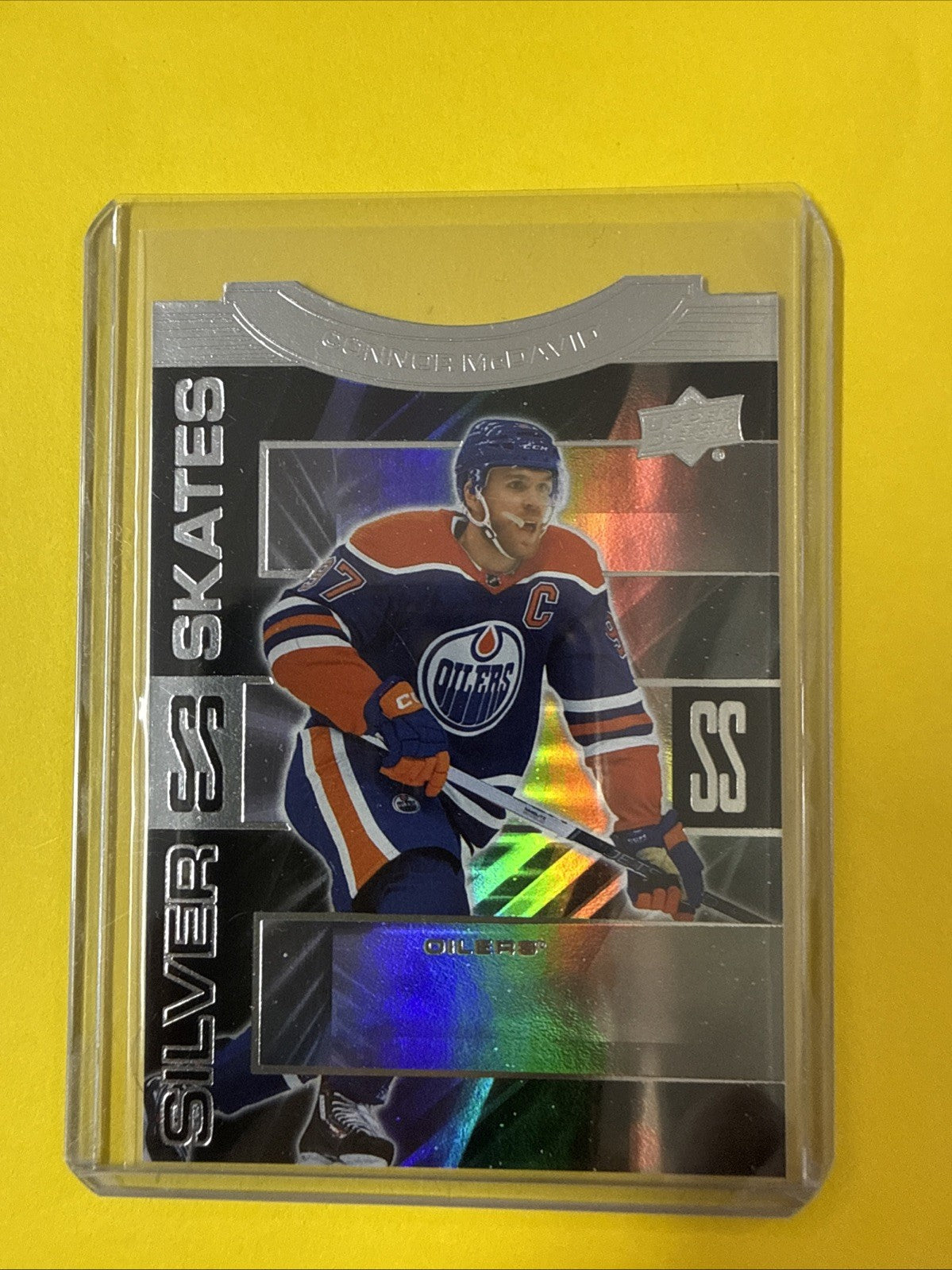 Connor McDavid 2023/24 UD Silver Skates Card - front