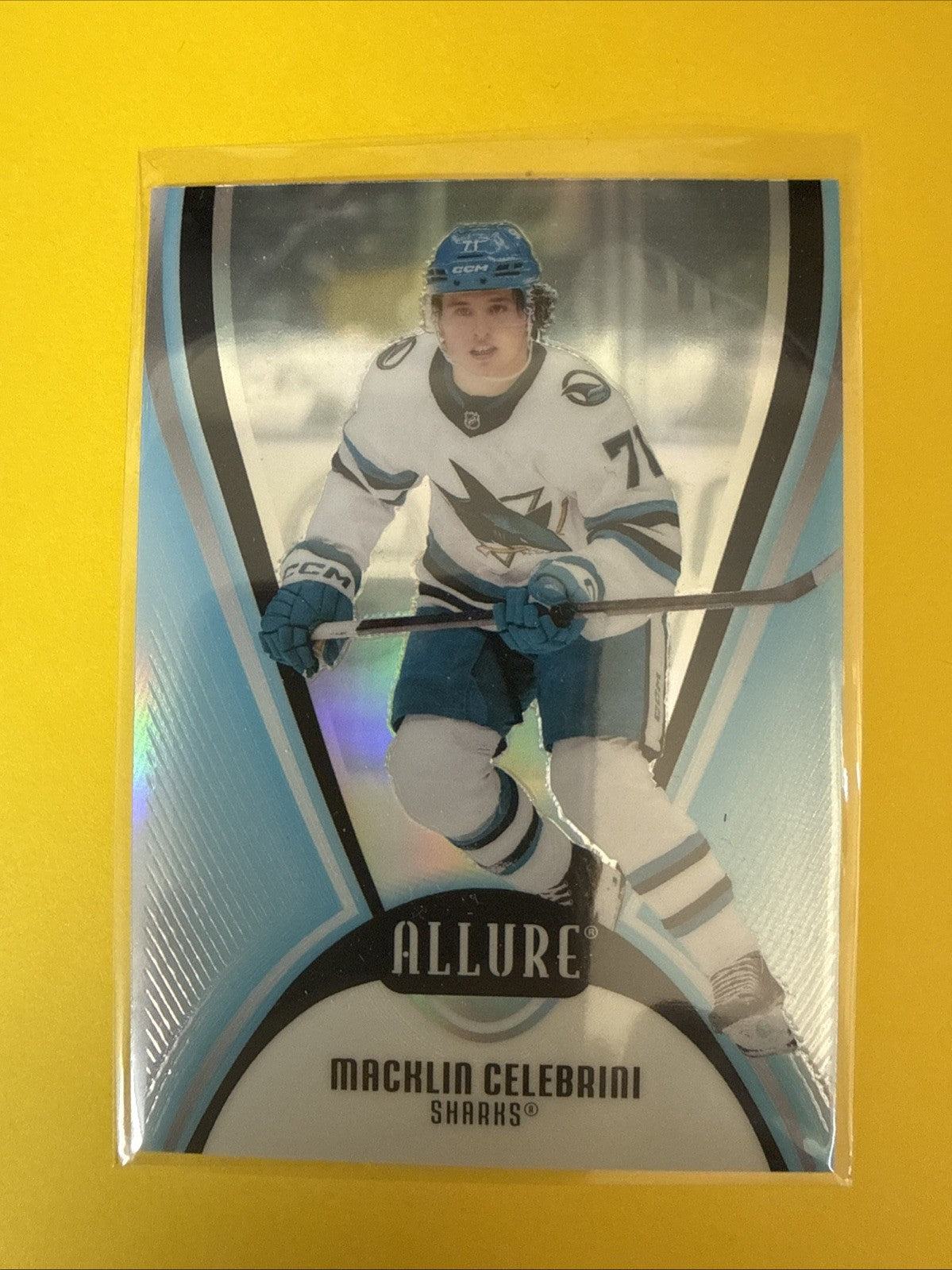 Macklin Celebrini 2025/26 Allure Card - front