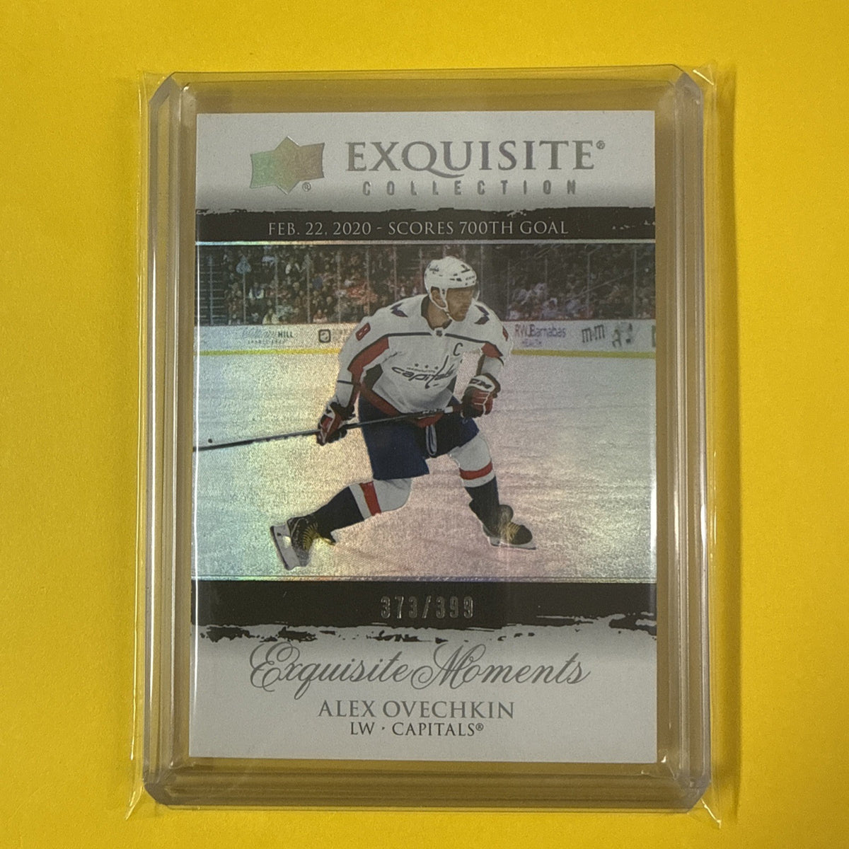 Alex Ovechkin 2021/22 Exquisite Collection Card Out of /399 - front