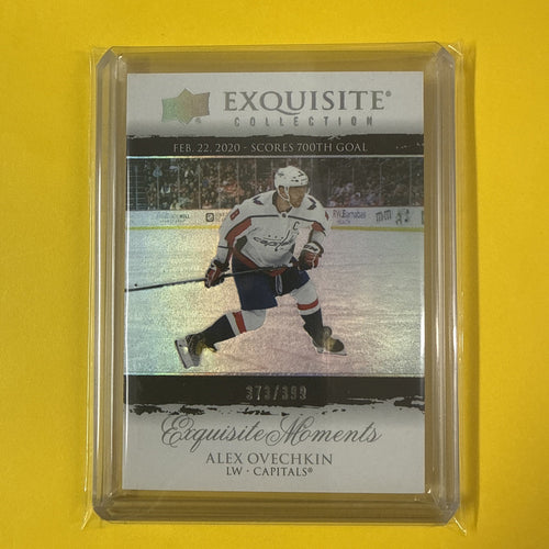 Alex Ovechkin 2021/22 Exquisite Collection Card Out of /399 - front