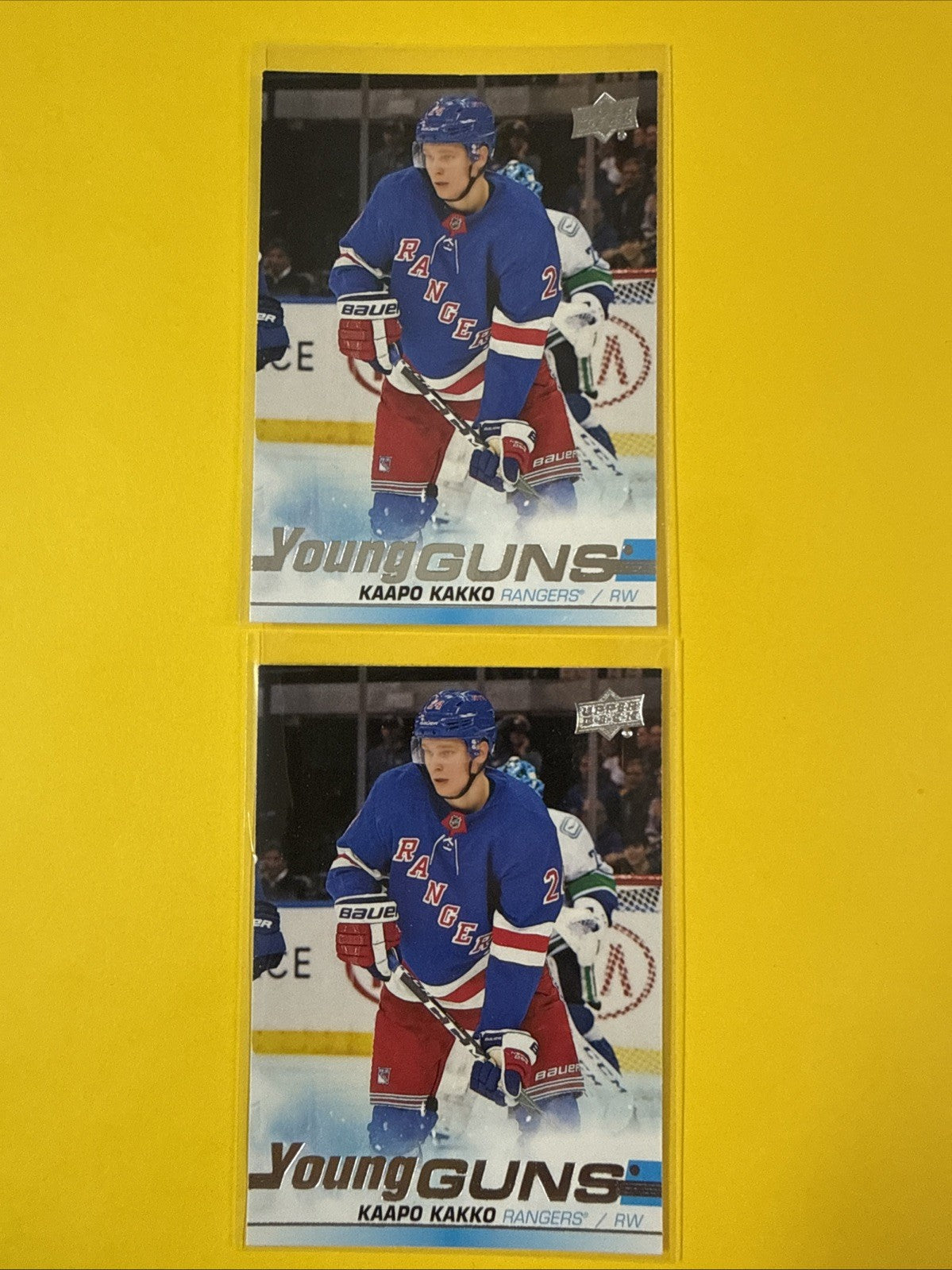 Kaapo Kakko 2019/20 Upper Deck 2 Young Guns Rookie Cards - front