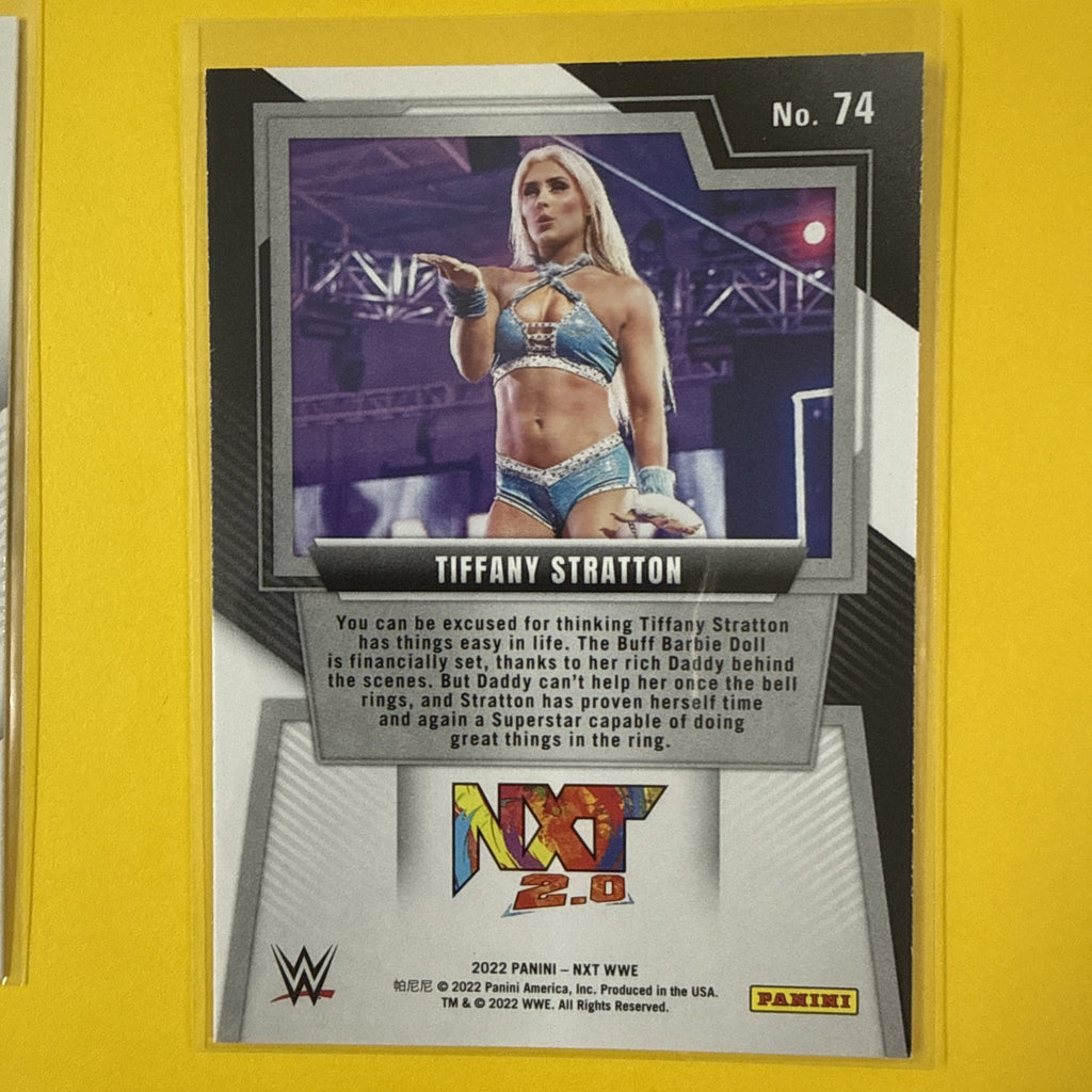 2022 Panini Nxt Tiffany Stratton Base 2 Rookie Card! No 74 - back