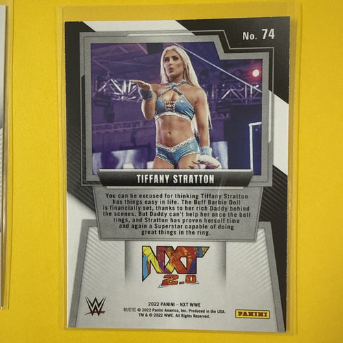 2022 Panini Nxt Tiffany Stratton Base 2 Rookie Card! No 74 - back
