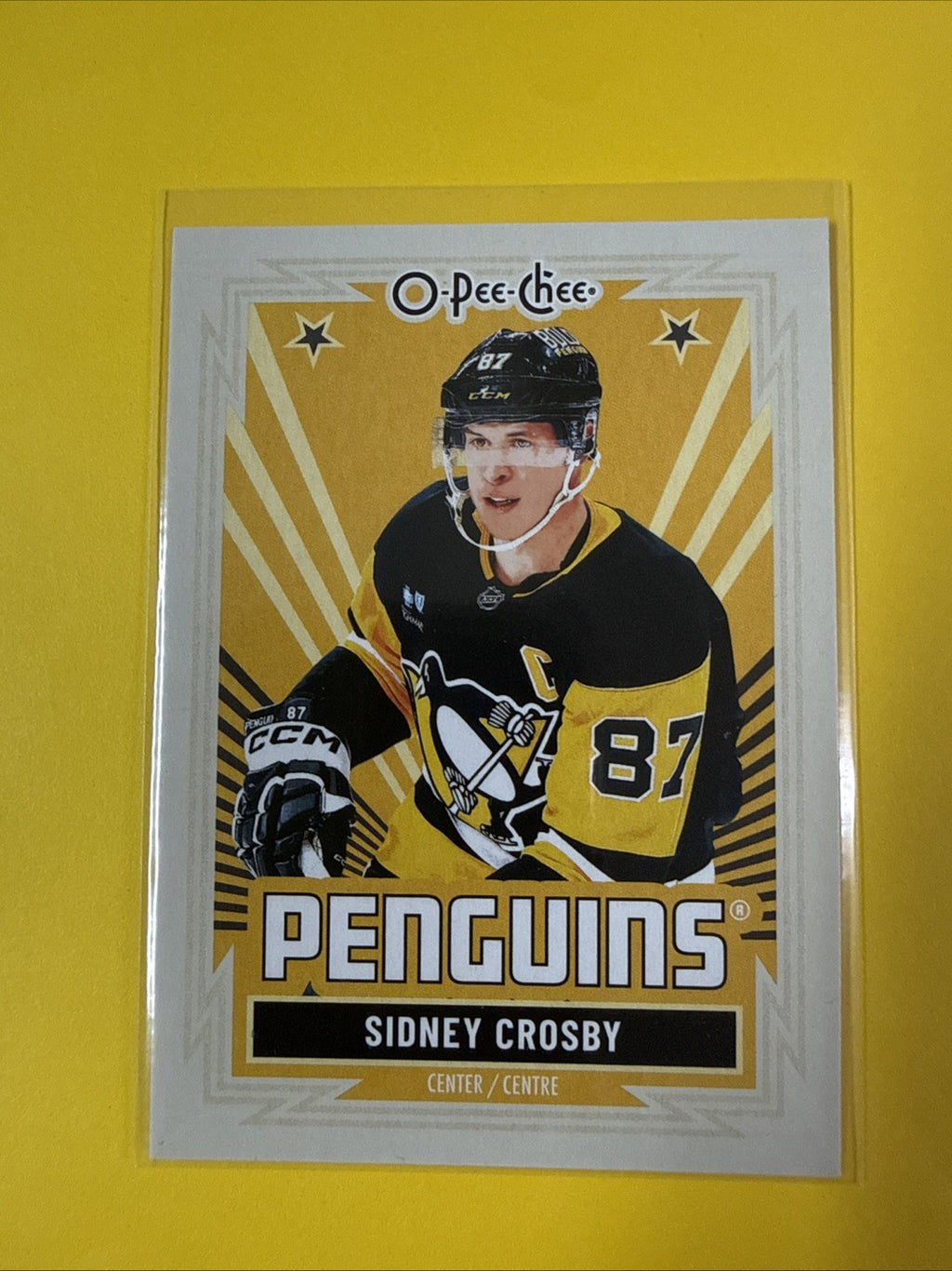 Sidney Crosby 2025/26 O Pee Chee Card - front
