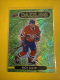 Nick Suzuki 2021/22 UD Green Dazzlers Card - front