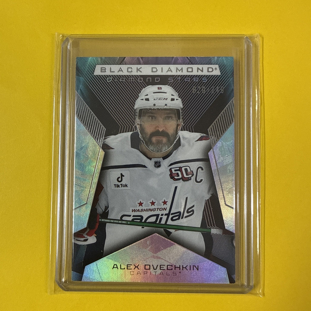 Alex Ovechkin 2025/26 Black Diamond Hockey Card Out of /249 - front