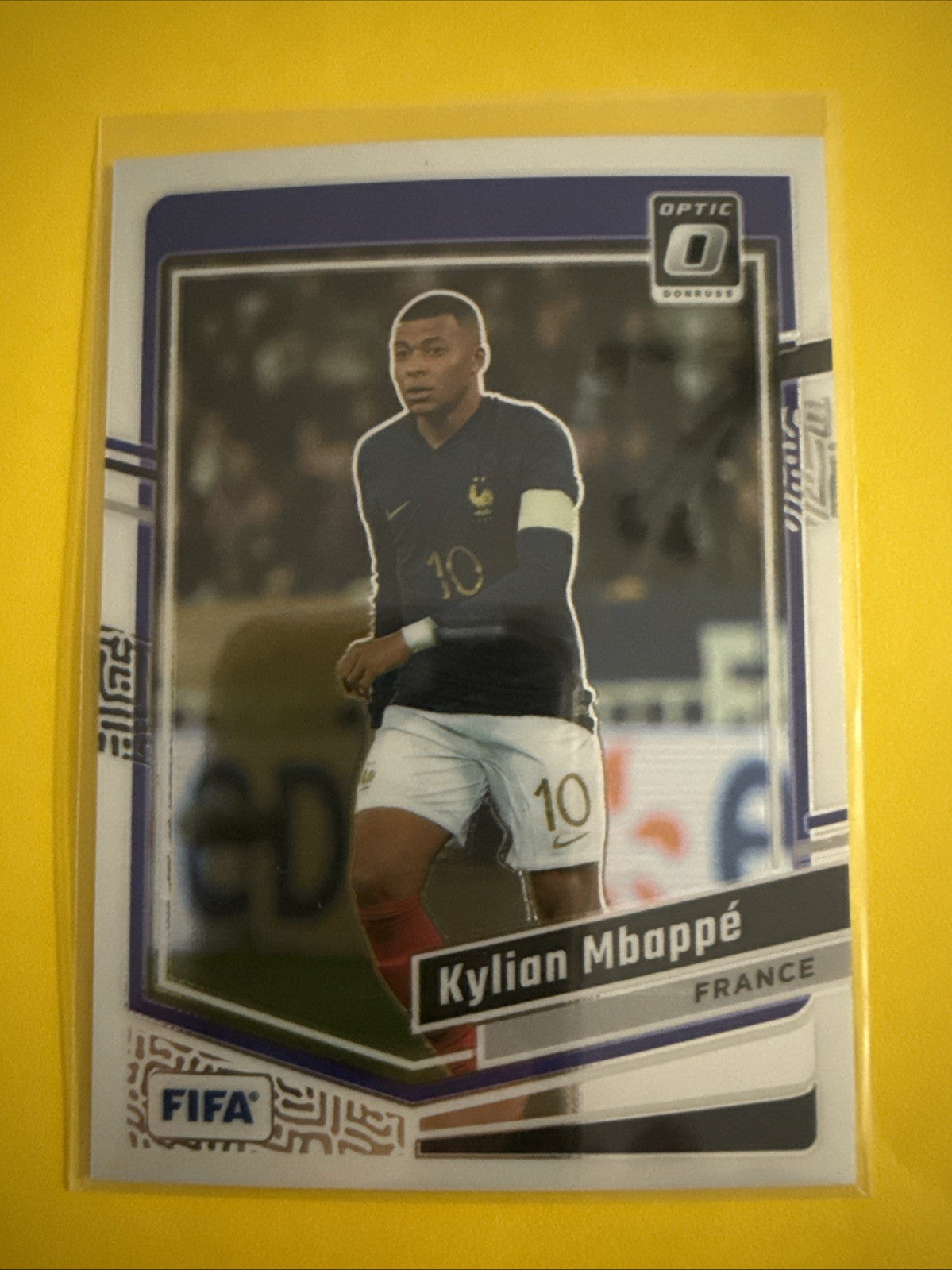 Kylian Mbappé 2023/24 Panini Donruss Optic Chrome Soccer Card - front