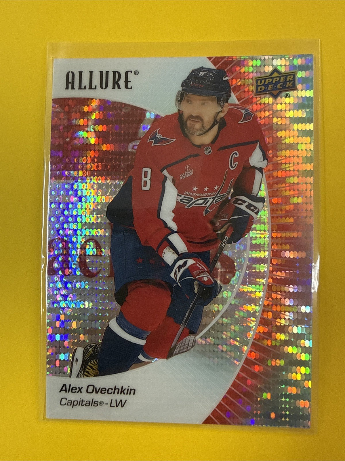 Alexander Ovechkin 2023/24 Red Rainbow Allure Card - front