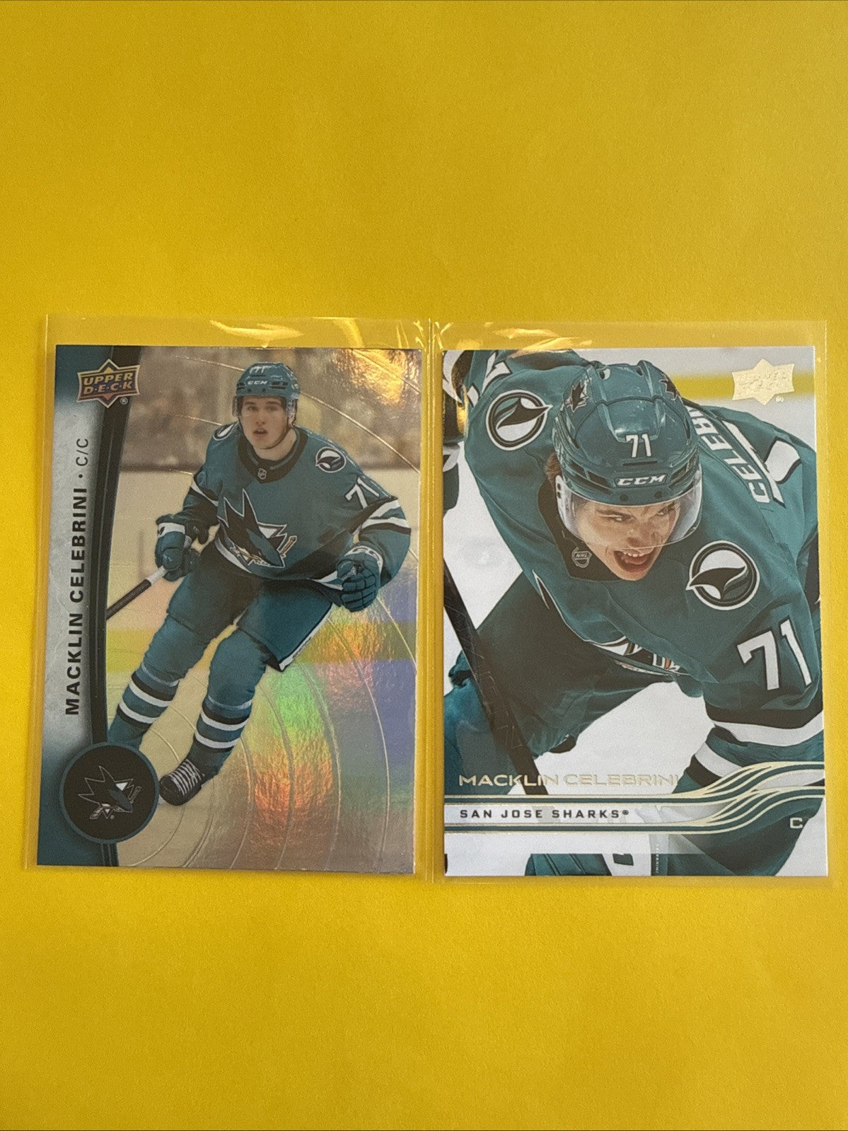 Macklin Celebrini 2025/26 Upper Deck + Tim Hortons Rookie Card - front
