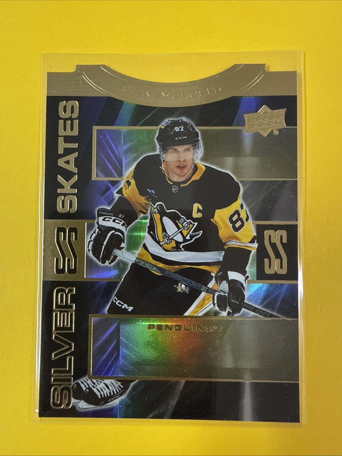 Sidney Crosby 2023/24 Silver Skates Gold Card - front