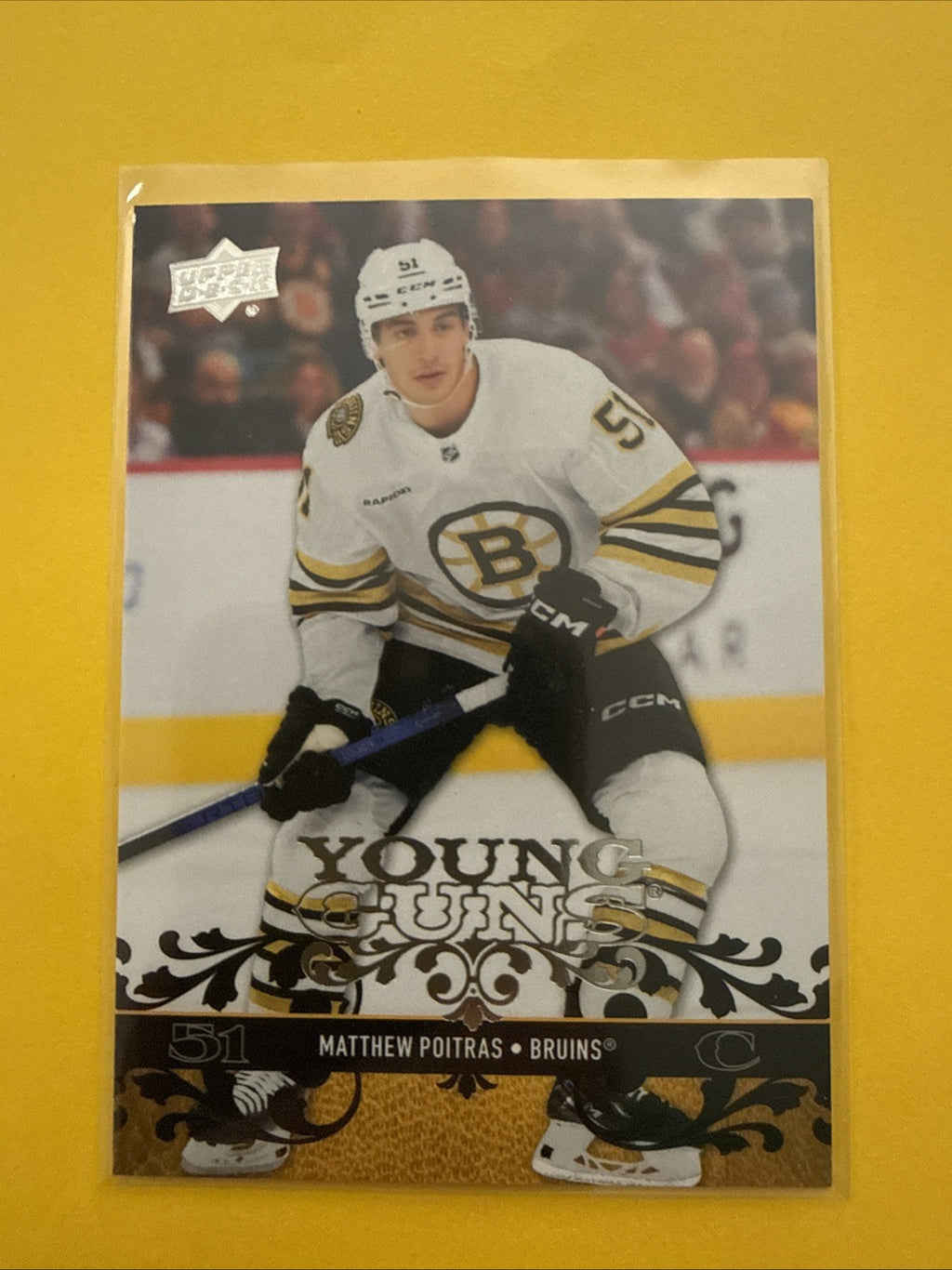 Matthew Poitras 2023/24 UD Young Guns Card - front