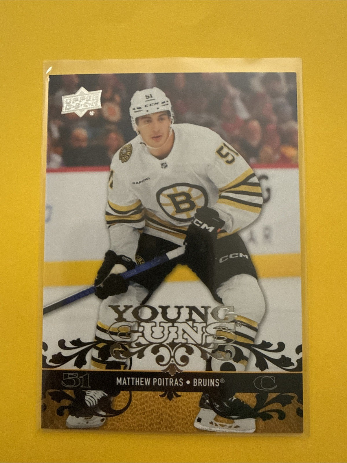 Matthew Poitras 2023/24 UD Young Guns Card - front