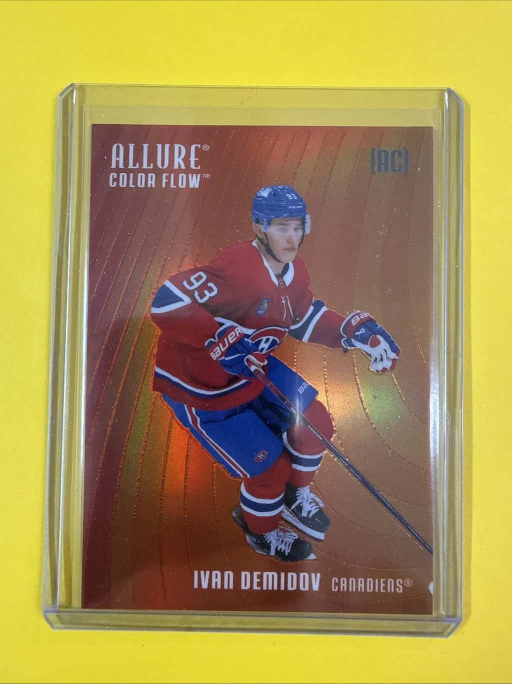 Ivan Demidov 2025/26 Allure Color Flow Rookie Card Red-Orange - front