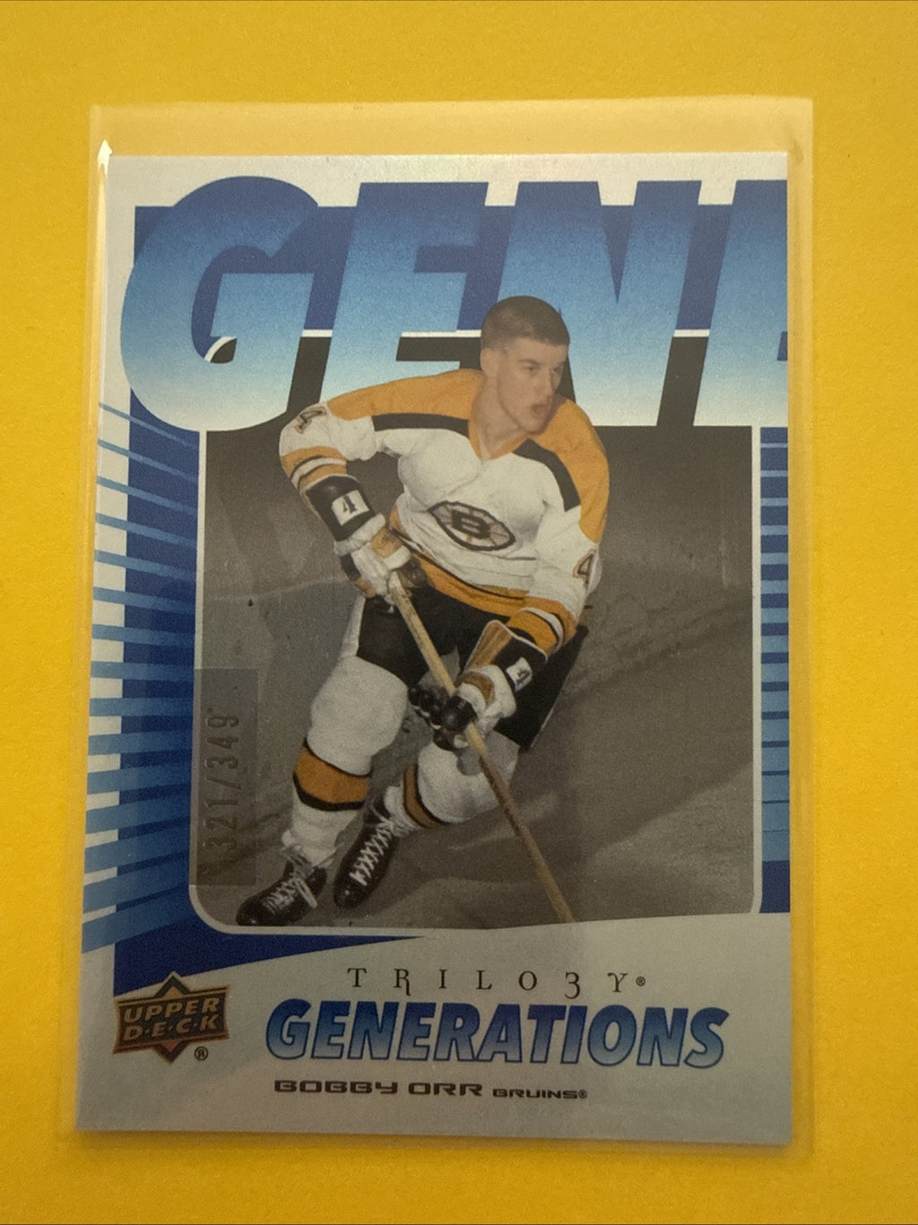 Bobby Orr 2023/24 Trilogy Generations Card - front