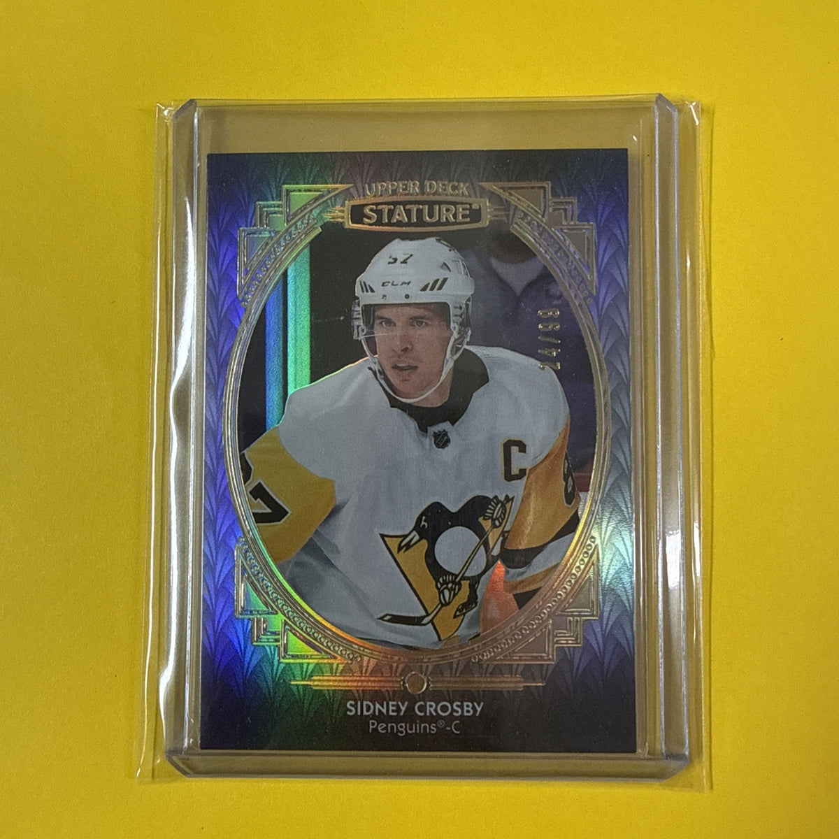 Sidney Crosby 2020/21 Stature Card Out of /99 - front