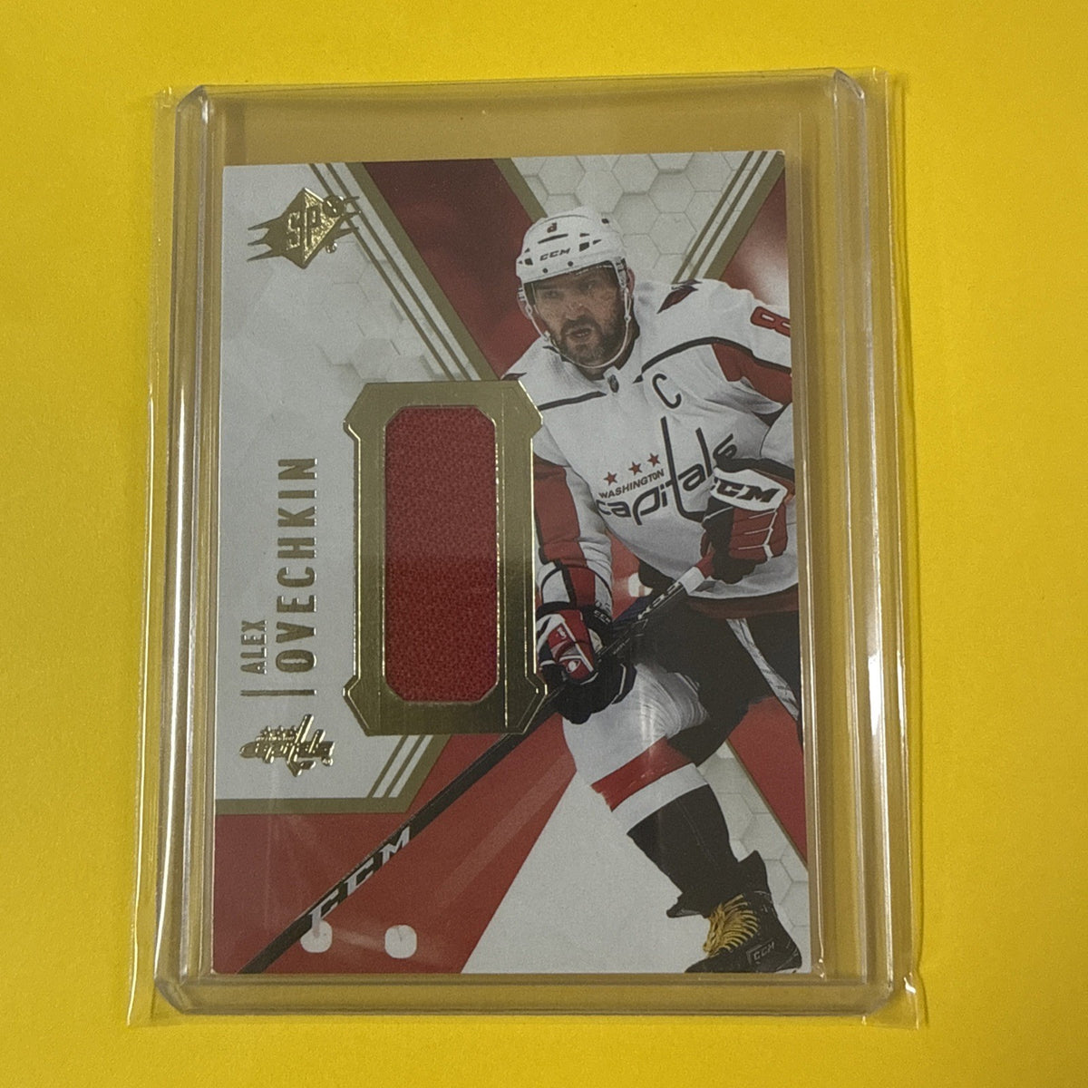 Alex Ovechkin 2021/22 SPx Jersey Patch Card - front
