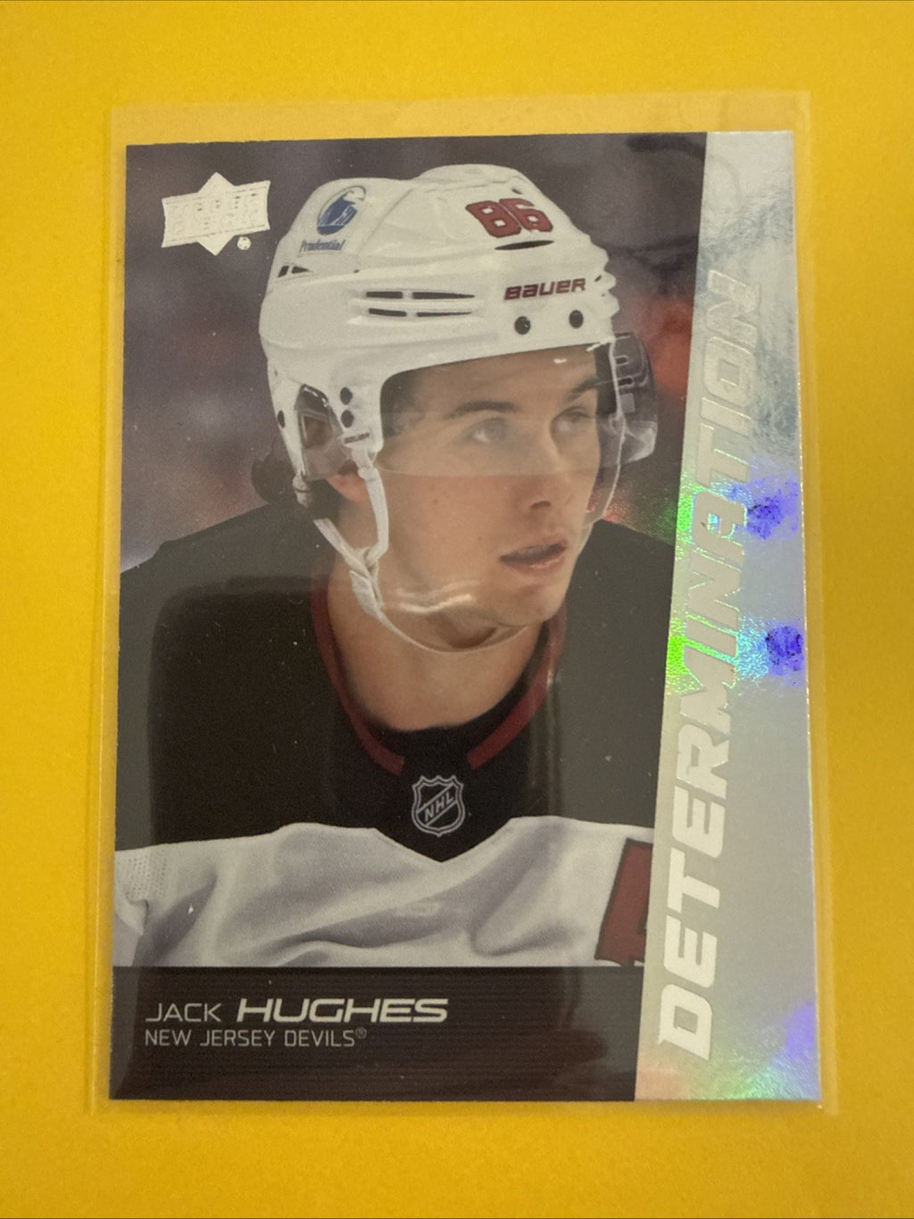 Jack Hughes 2024/25 Overtime Determination Card - front