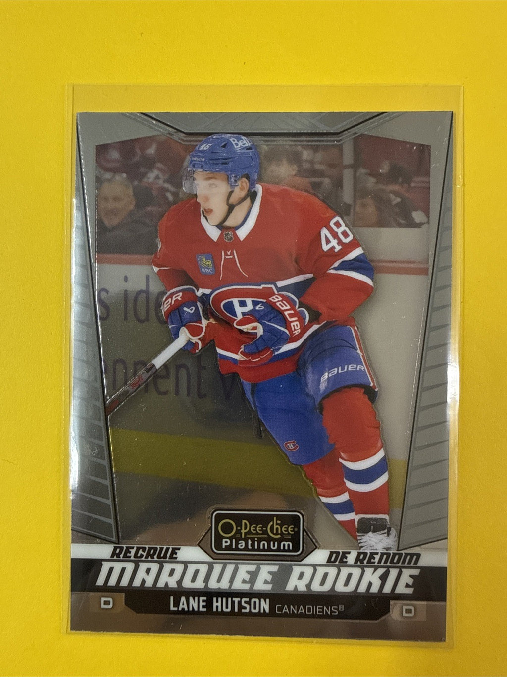 Lane Hutson 2024/25 O Pee Chee Platinum Rookie Card - front