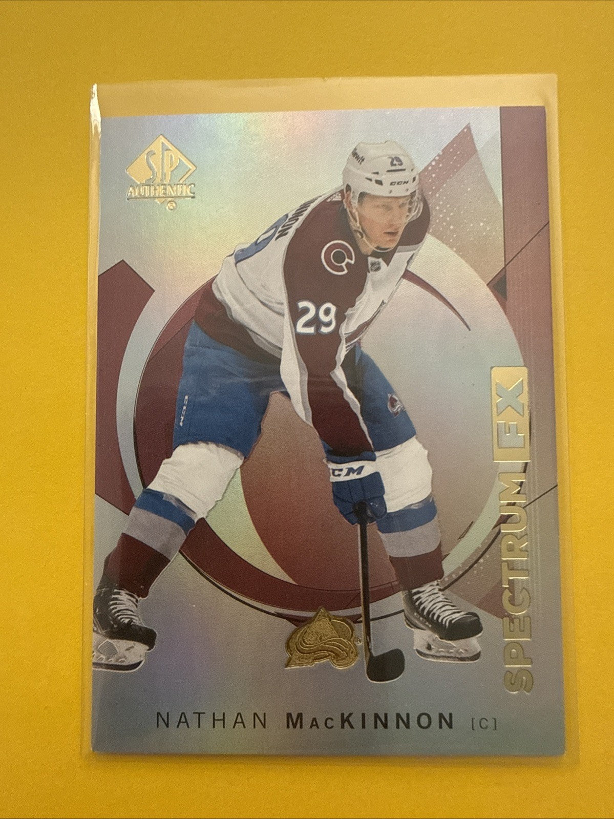 Nathan MacKinnon . 2024/25 SP Authentic Spectrum FX Card - front