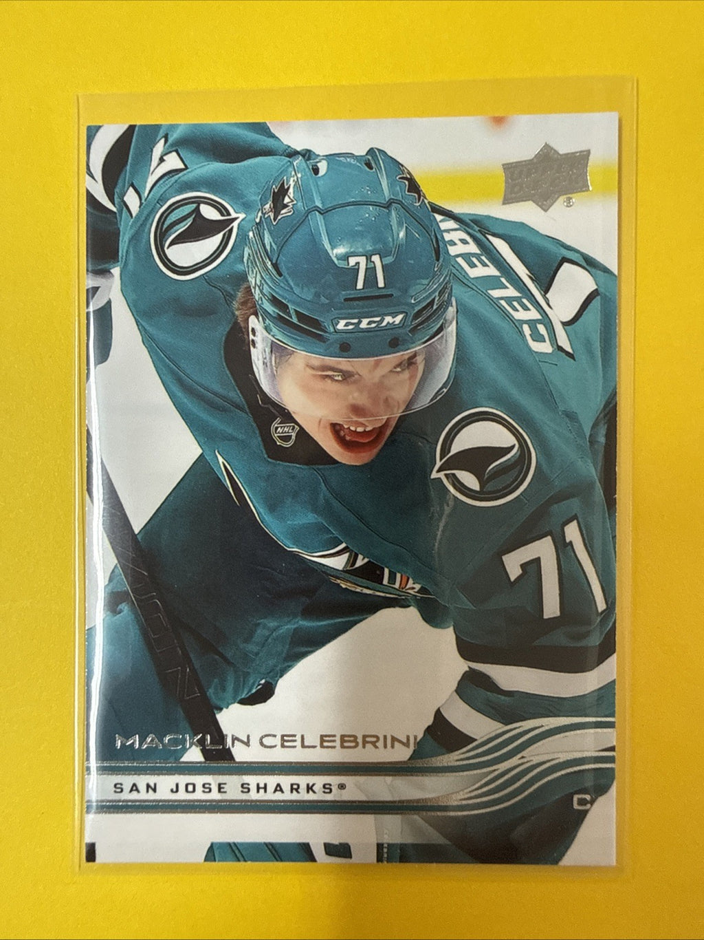 Macklin Celebrini 2025/26 UD Series One Card - front