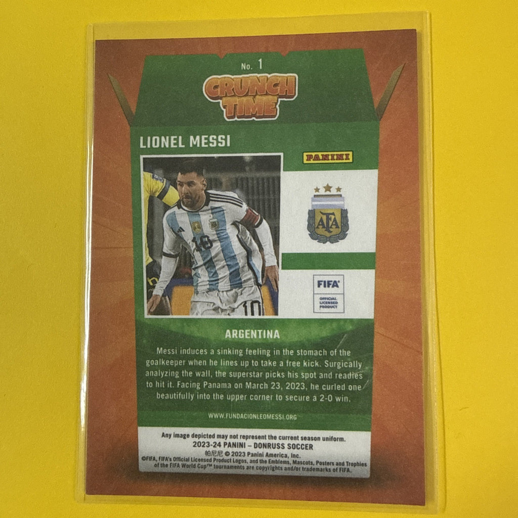 Lionel Messi 2023/24 Donruss Card - back
