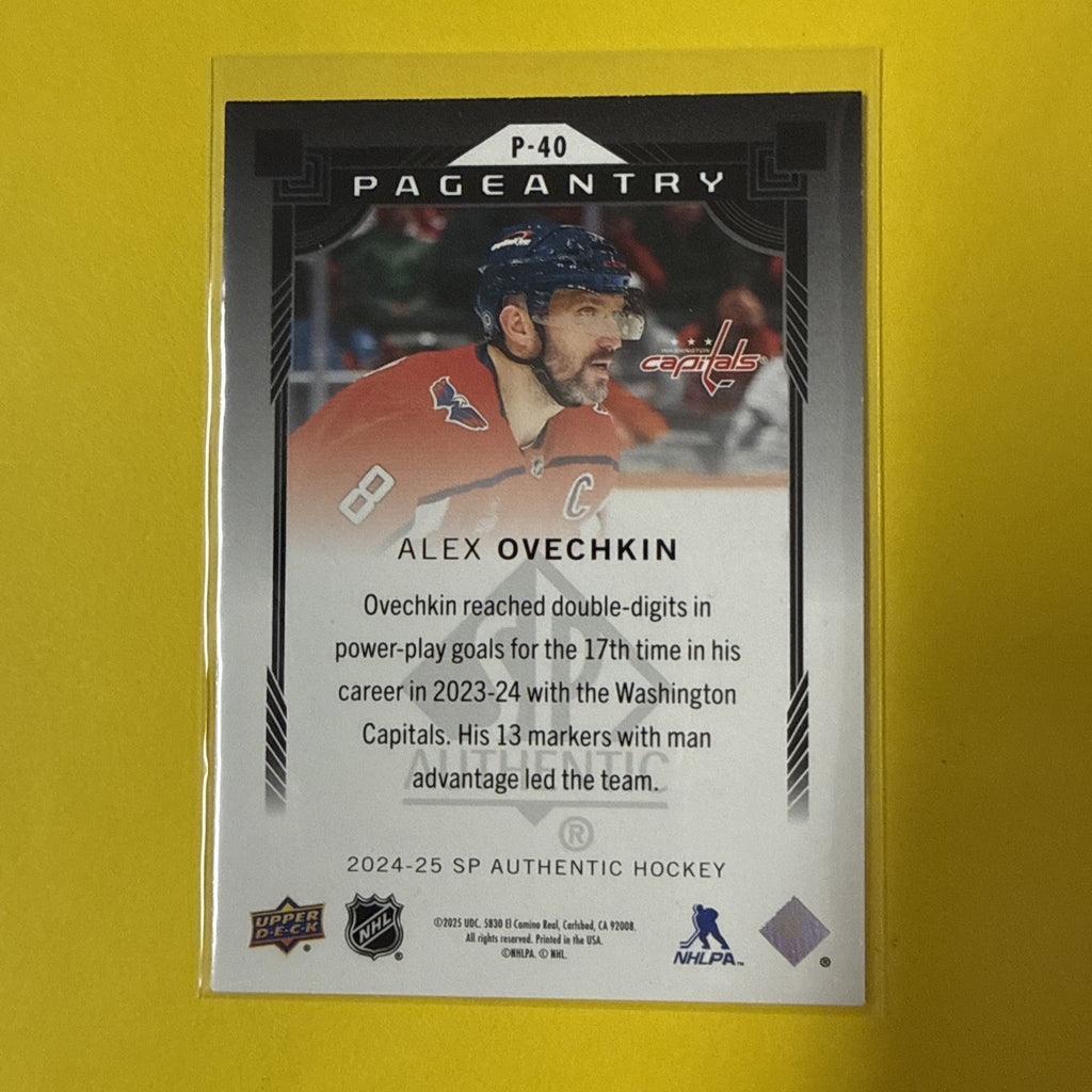 Alexander Ovechkin 2024 Card - back