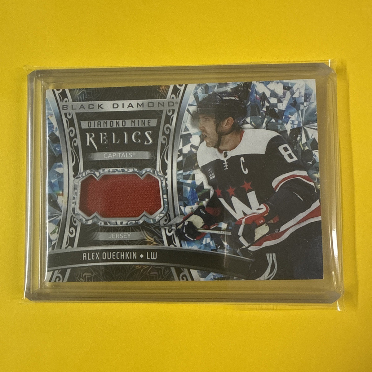 Alex Ovechkin 2023/24 Black Diamond Relics Red Card - front