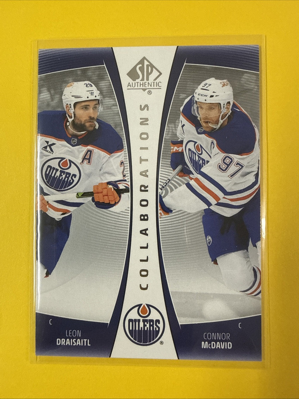 Connor McDavid 2025/26 SP Authentic Collaborations Card - front