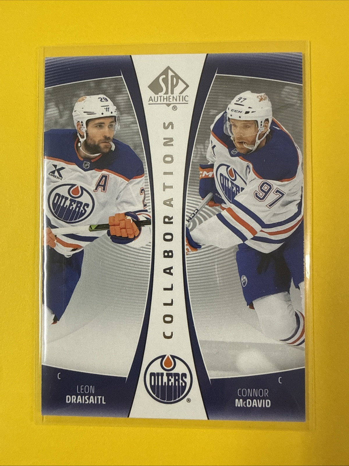 Connor McDavid 2025/26 SP Authentic Collaborations Card - front