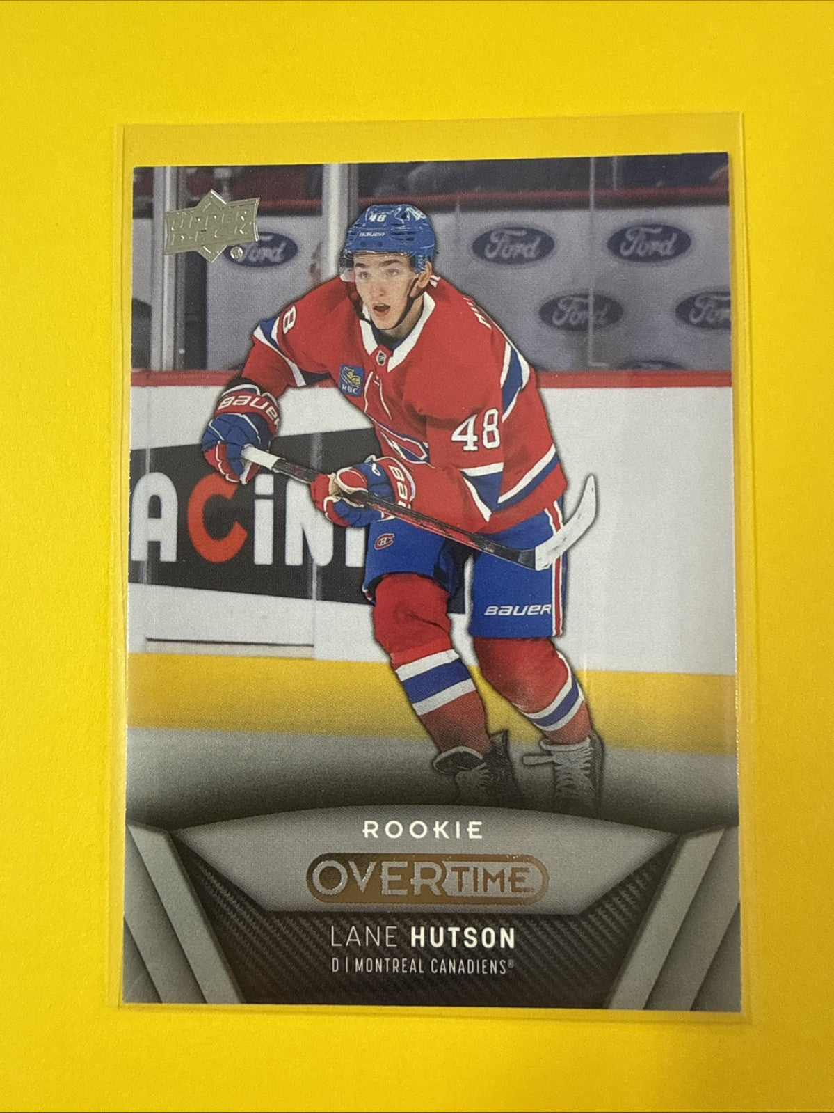 Lane Hutson 2024/25 Overtime Rookie Card - front