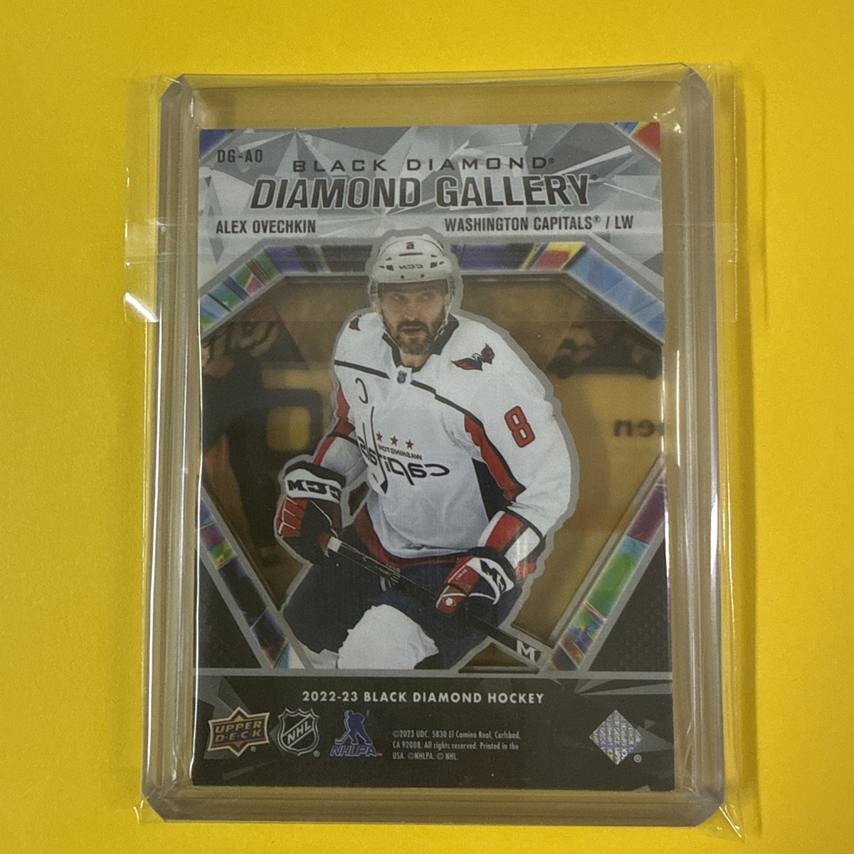 Alex Ovechkin 2022/23 Black Diamond Gallery Card - back