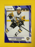 Sidney Crosby 2023/24 O Pee Chee Purple Border Card - front