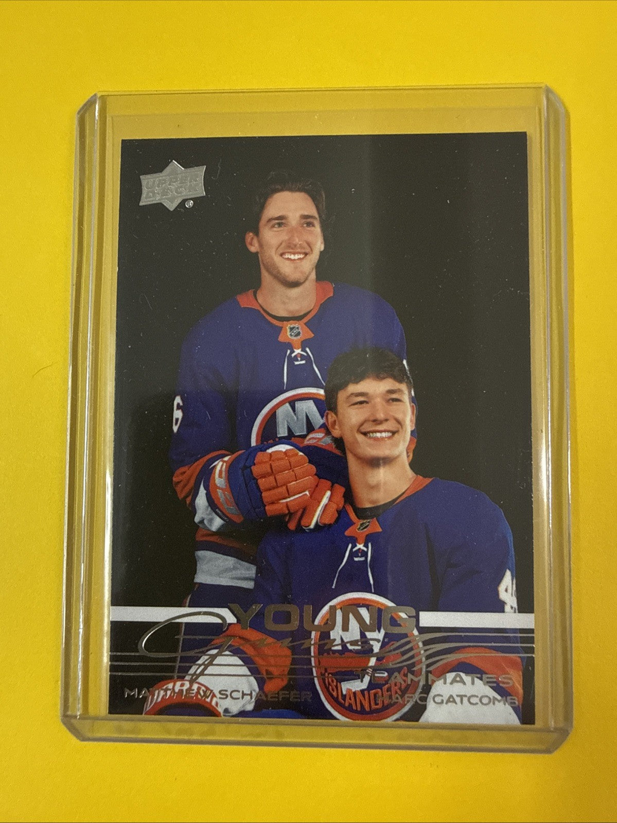 Matthew Schaefer 2025/26 UD Young Guns Teammates Rookie Card - front
