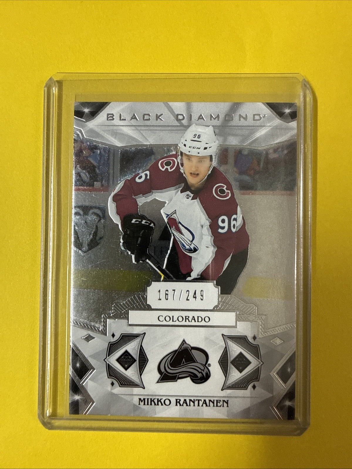 Mikko Rantanen 2019/20 UD Black Diamond 167/249 Card - front