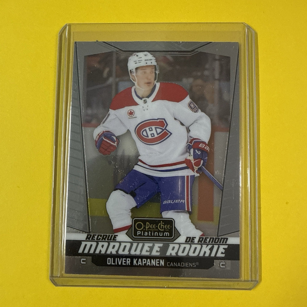 Oliver Kapanen 2024/25 O Pee Chee Platinum Rookie Card - front