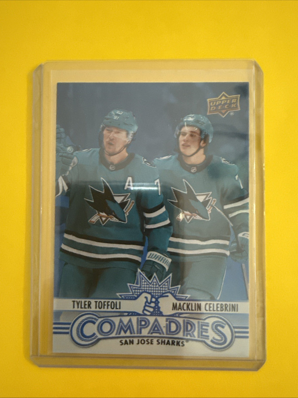 Macklin Celebrini 2025/26 UD Compadres Card - front