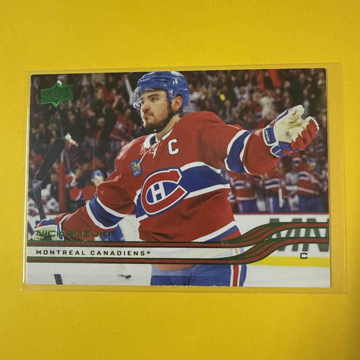 Nick Suzuki 2025/26 UD Series 1 Holliday Green Card - front