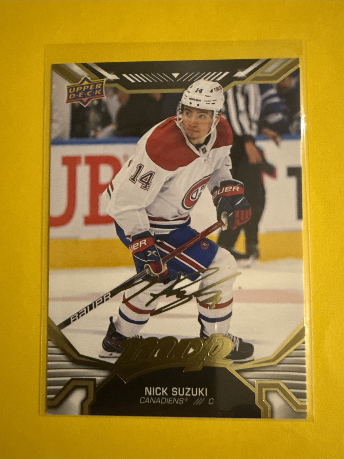 Nick Suzuki 2022/23 Mvp Gold Scripted Card - front