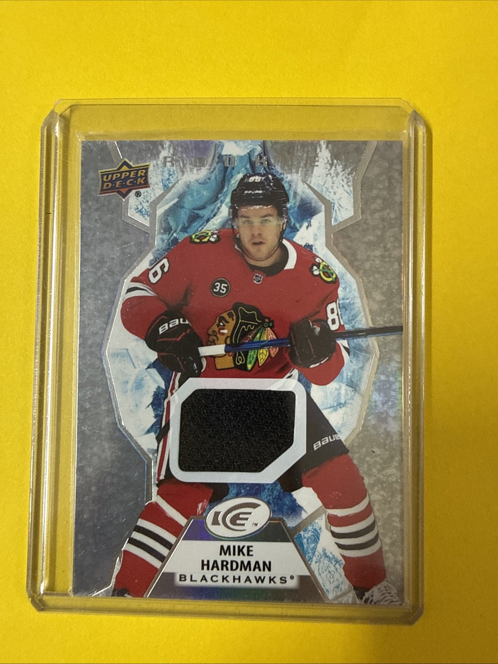 Mike Hardman 2021/22 Ice Jersey Rookie Card - front